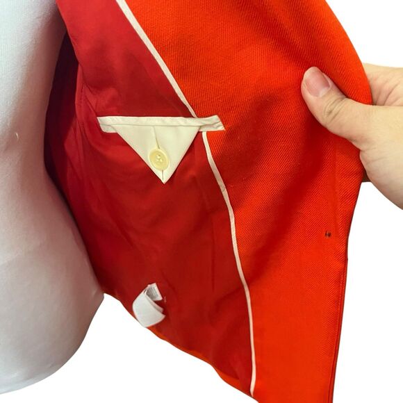 J.CREW NWT Parke Blazer Women’s Size 2 Brilliant Sunset Red Linen Blend Workwear - Picture 9 of 15